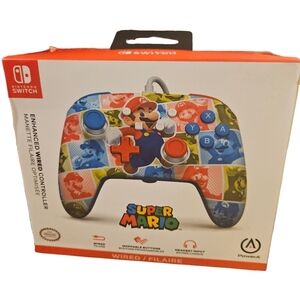 PowerA Enhanced Wired Controller Nintendo Switch with a Super Mario Design NIB